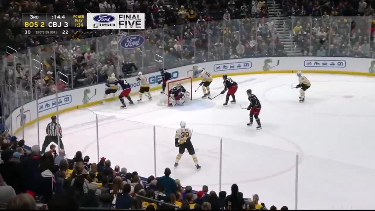 Pavel Zacha ties it with 11 seconds remaining to send the game to overtime
