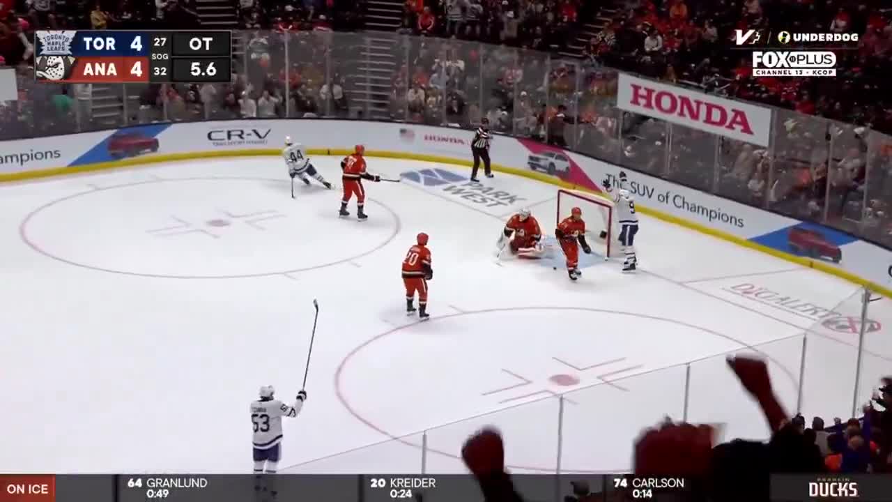 TAVARES WINS IT FOR THE LEAFS & WINS IT FOR MATTHEWS