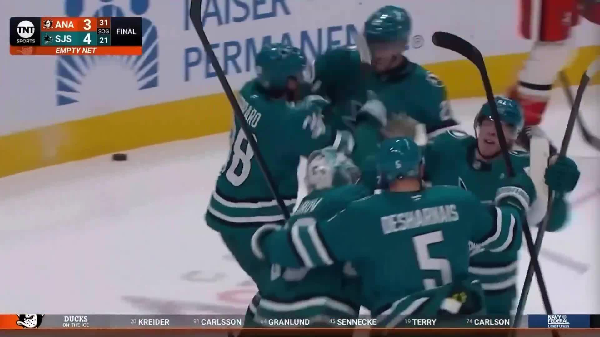 The Sharks were hyped after beating the Ducks and earning two huge points
