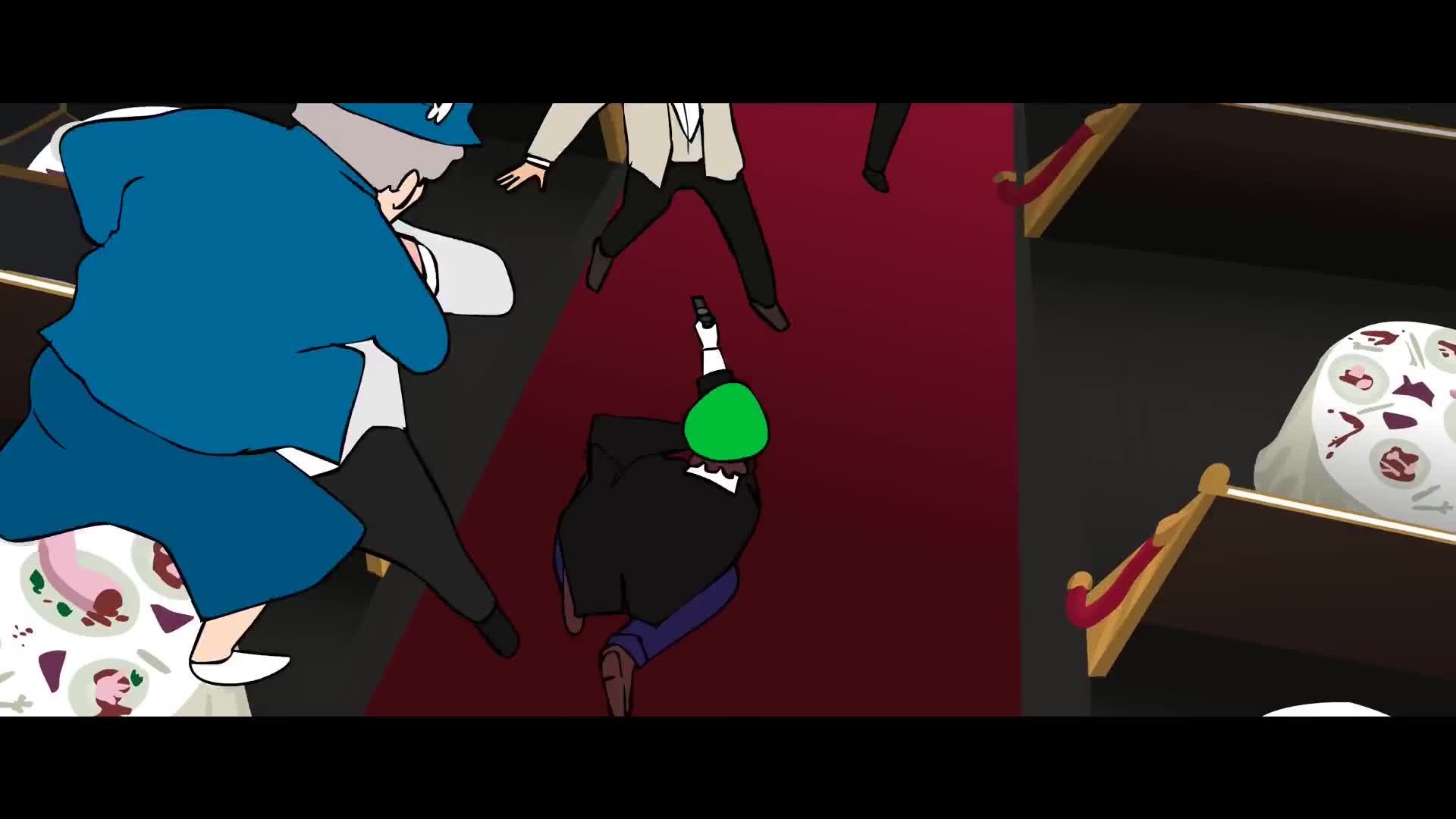 mario gunfight shooting luigi rotoscoped