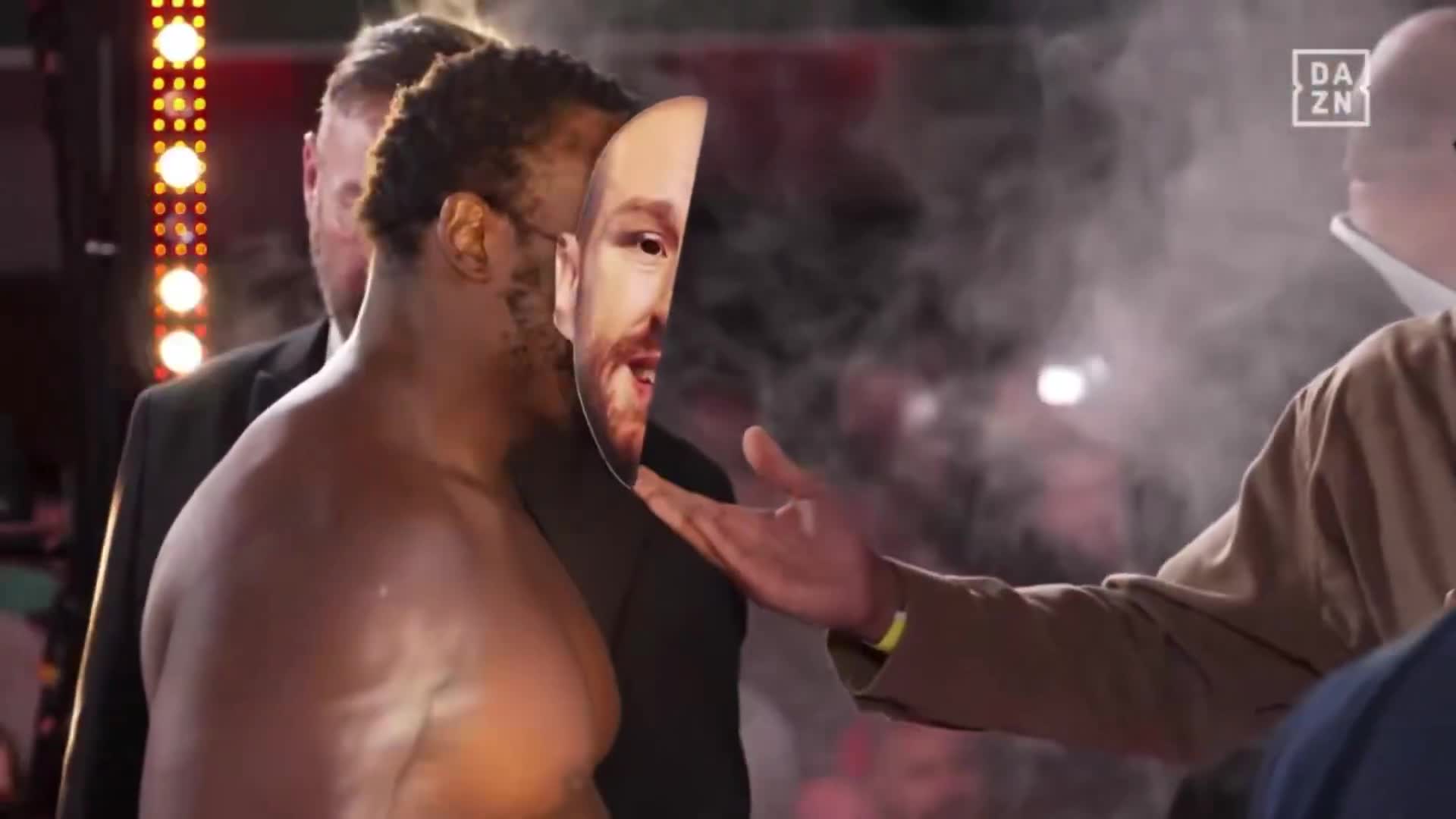 Derek Chisora just pulled up to face off with Deontay Wilder in a Tyson Fury mask