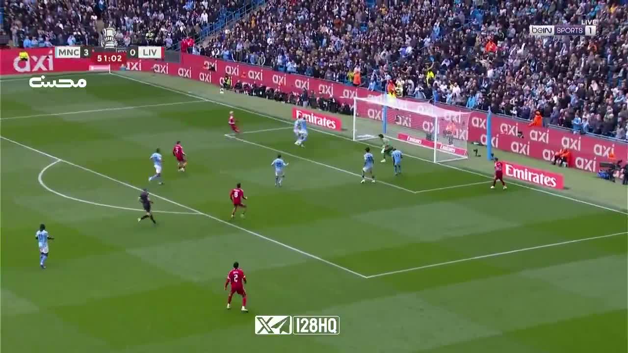 Mohamed Salah chance against Manchester City 51'