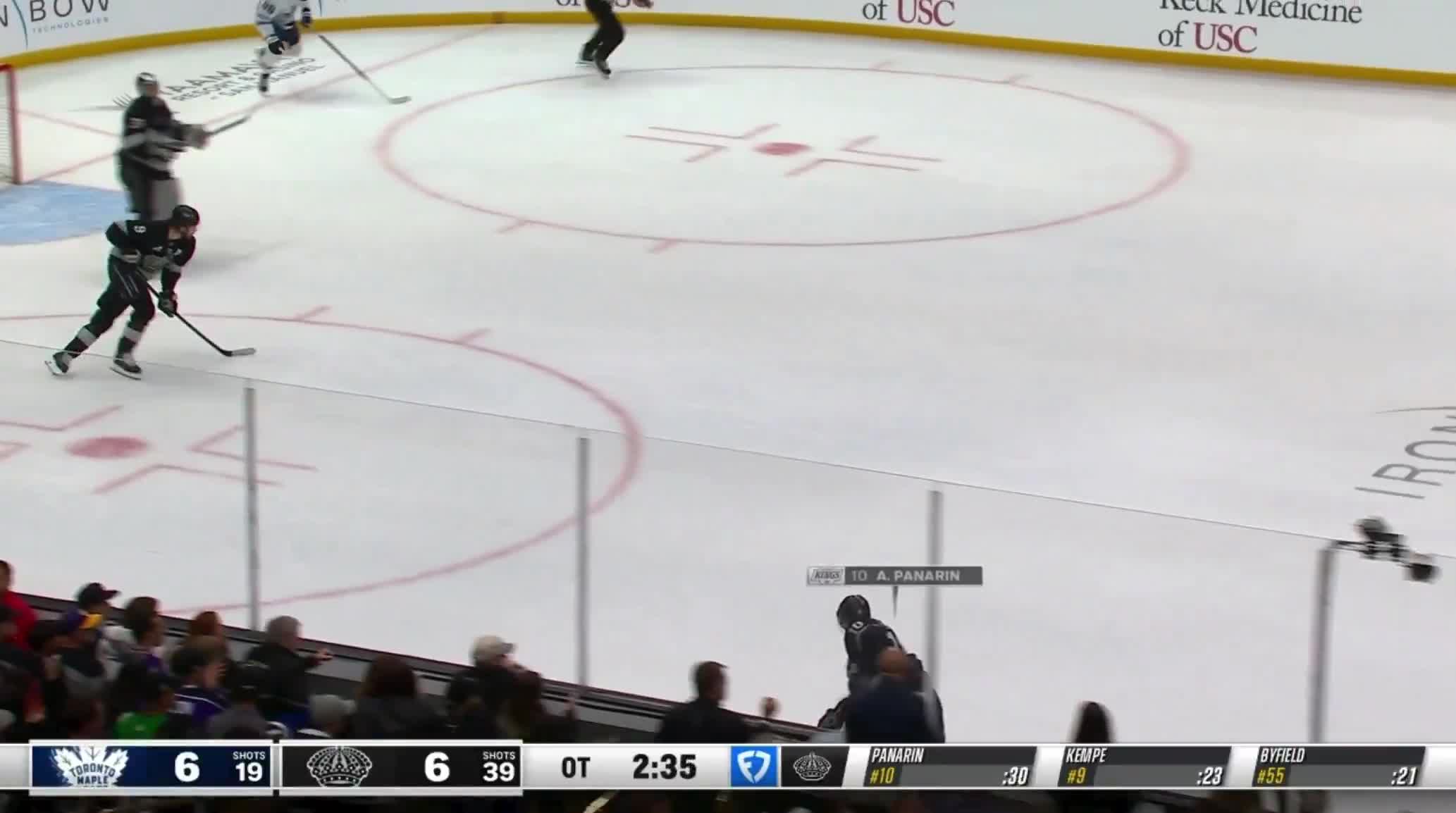 NYLANDER WHIFFS ON THE BREAKAWAY AND THE KINGS COME BACK AND WIN IT