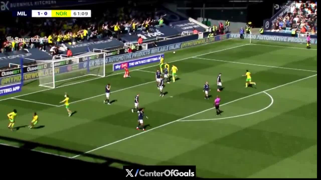 Millwall 1 - [1] Norwich City - Pelle Mattsson 62'