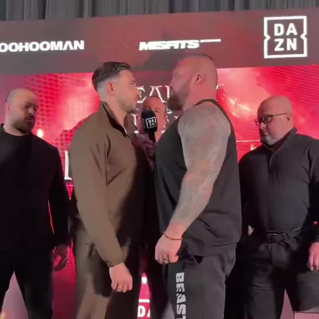 Tommy Fury and Eddie Hall just faced off for the first time