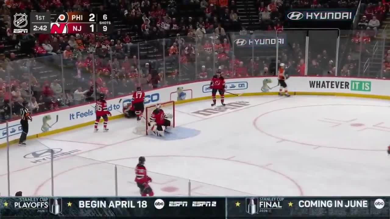 Nemec knocked Martone down after the whistle