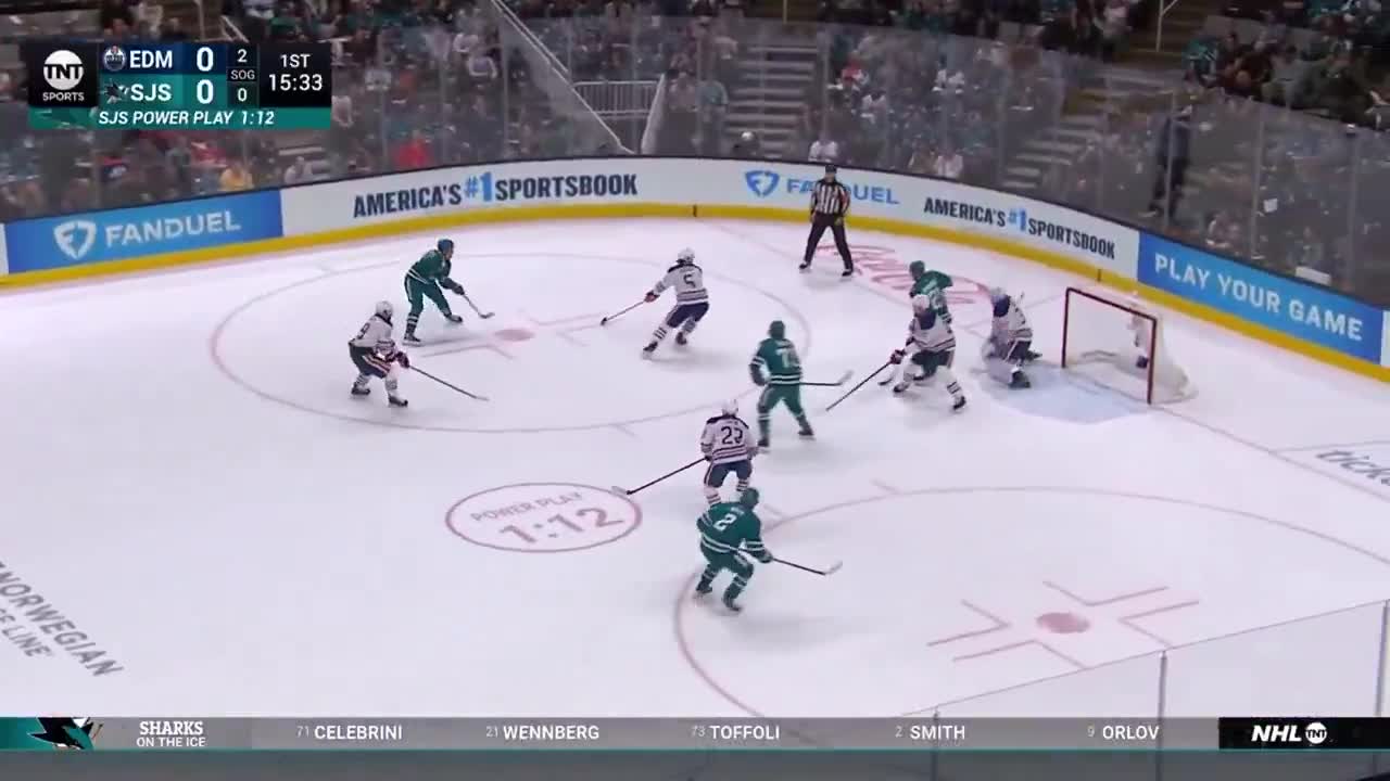 GUESS WHO, MACKLIN OPENS THE SCORING FOR THE SHARKS
