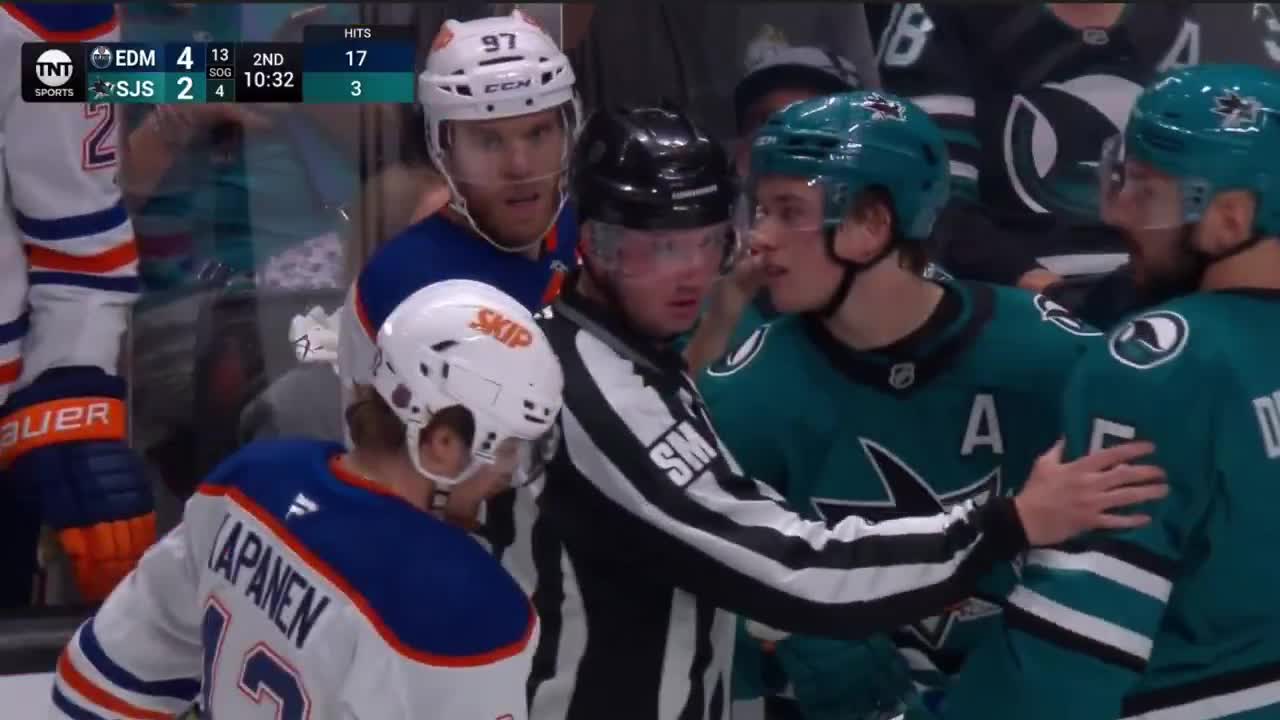 Macklin just hit the ref