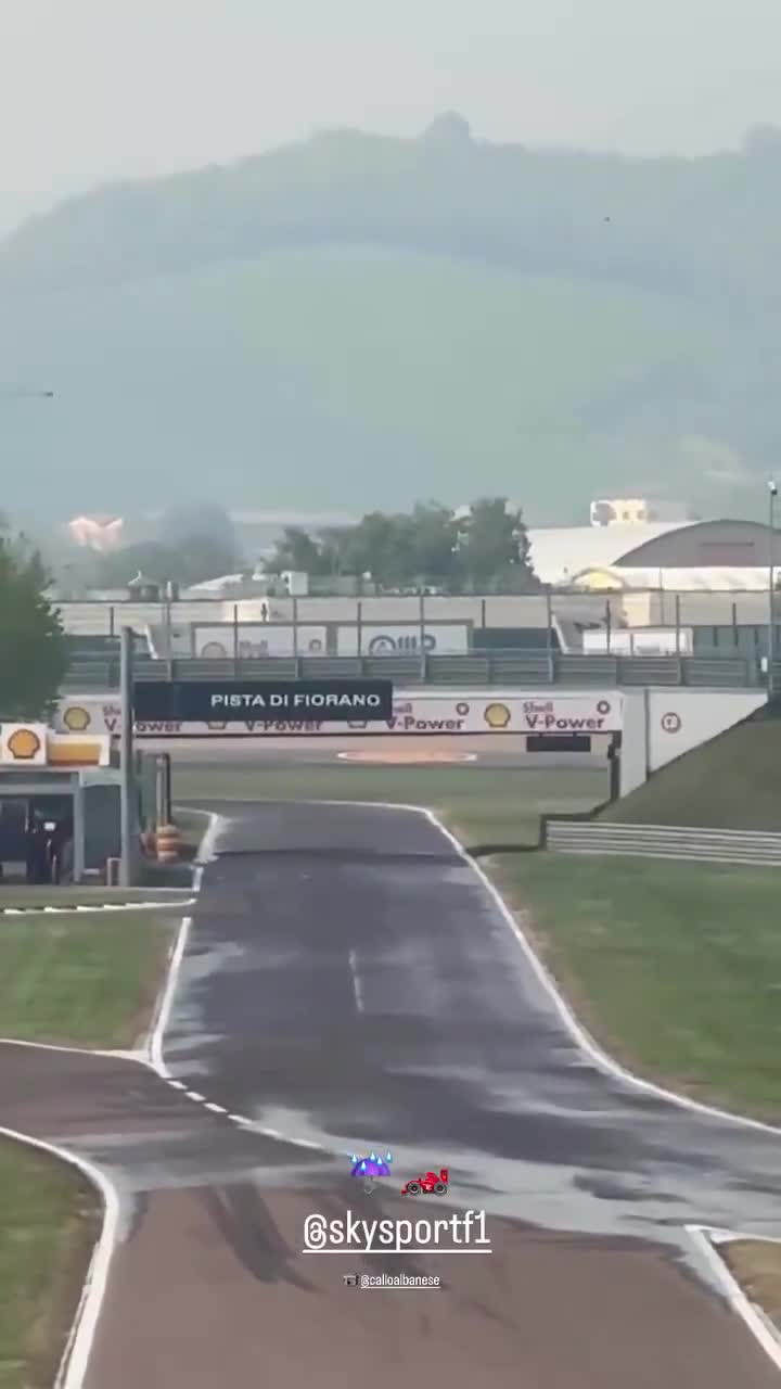 More of Lewis Hamilton at Fiorano during Pirelli wet tyre tests. He will do the tests for Pirelli both days (today and tomorrow).