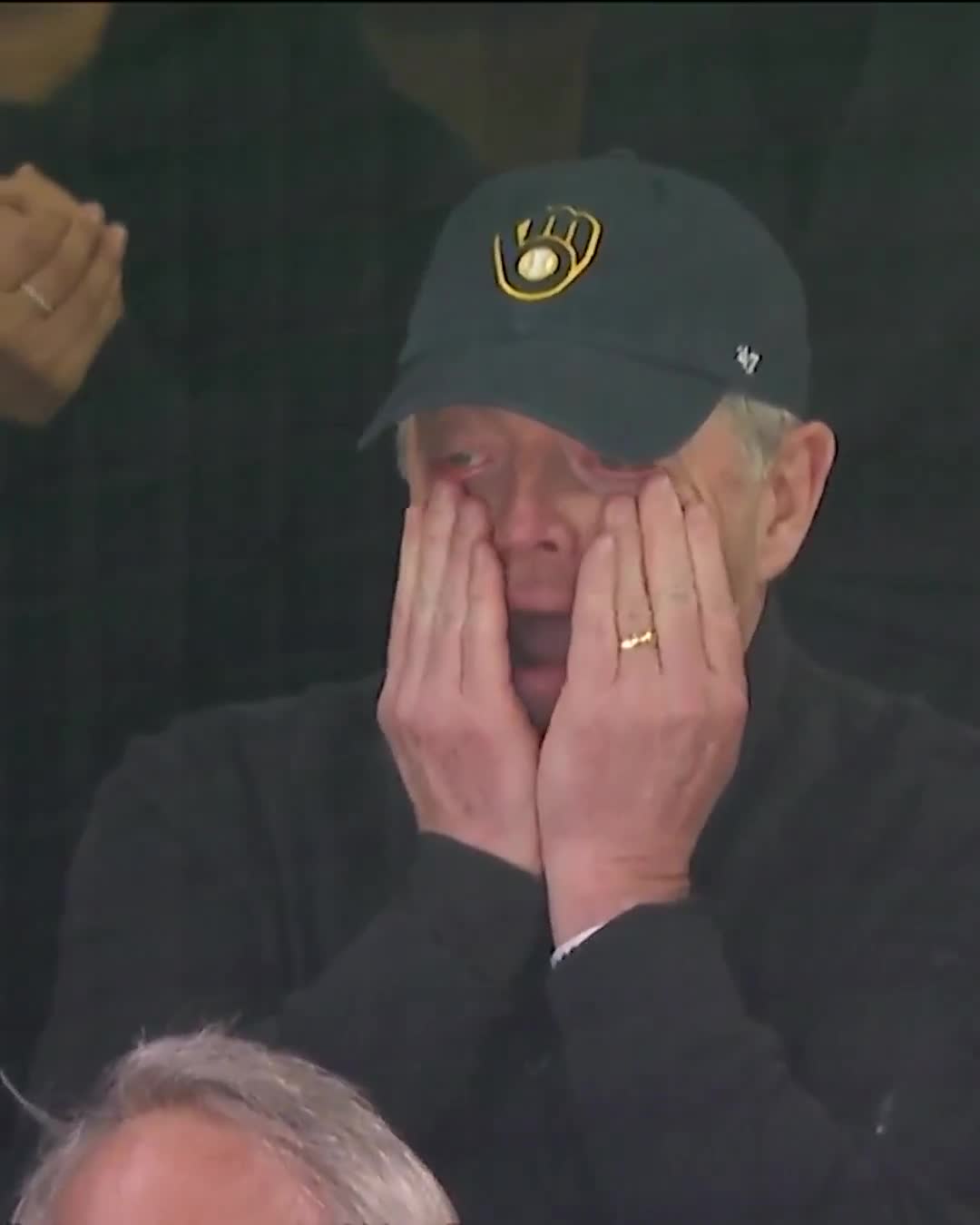 Cole's dad was overcome with emotion after witnessing his son score his 50th goal of the season