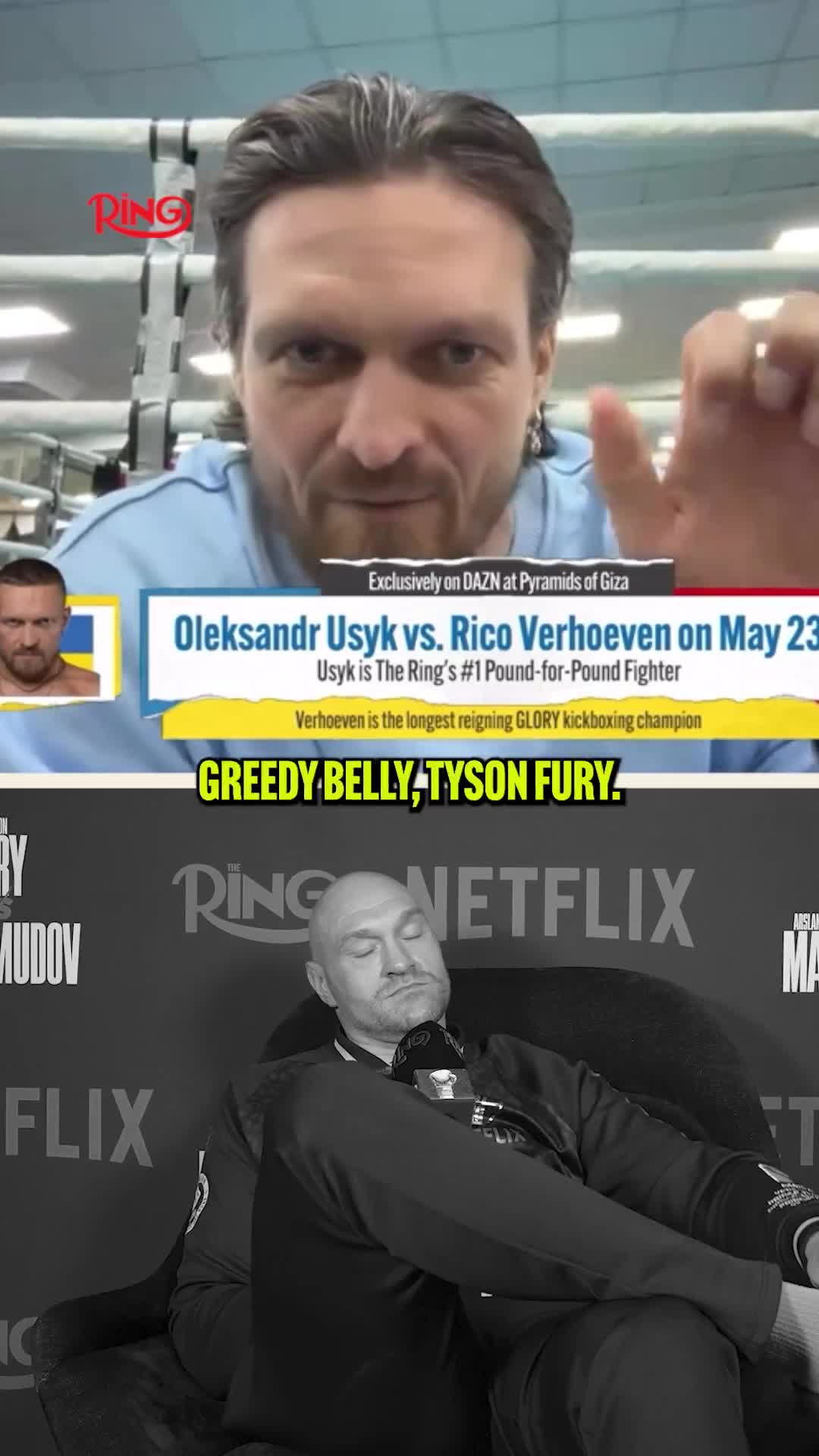 Tyson Fury didn't mince his words about being included on Oleksandr Usyk's hitlist