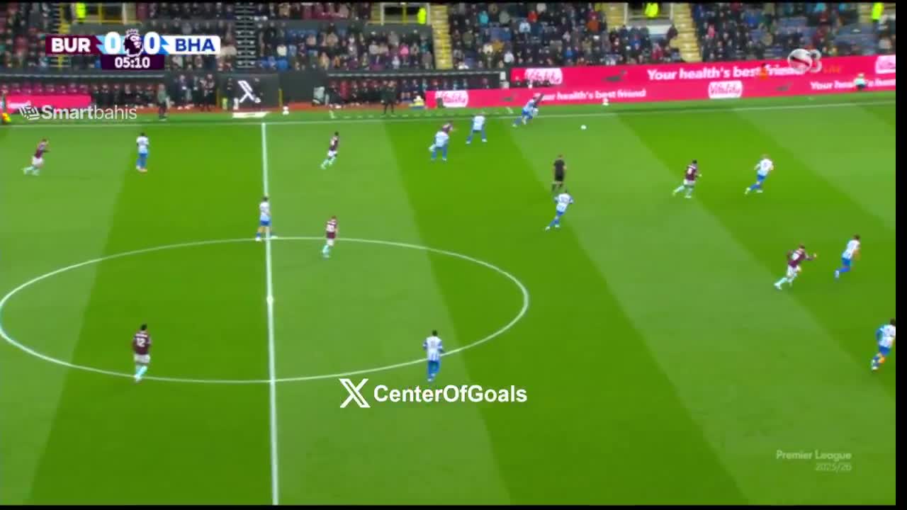 Burnley disallowed goal against Brighton 7'