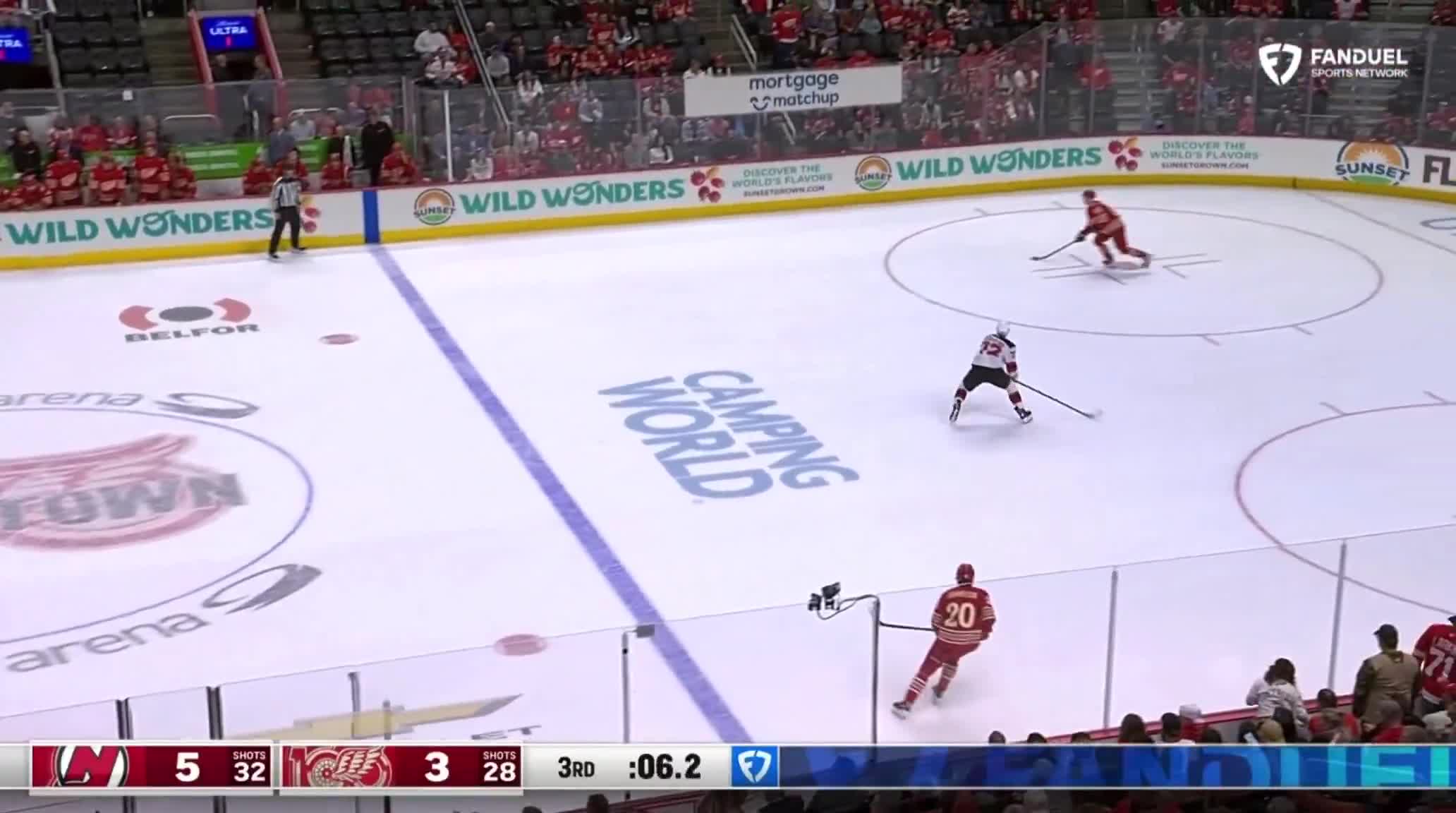 The Wings were booed off the ice after being eliminated from playoff contention at the hands of the 22nd overall New Jersey Devils.