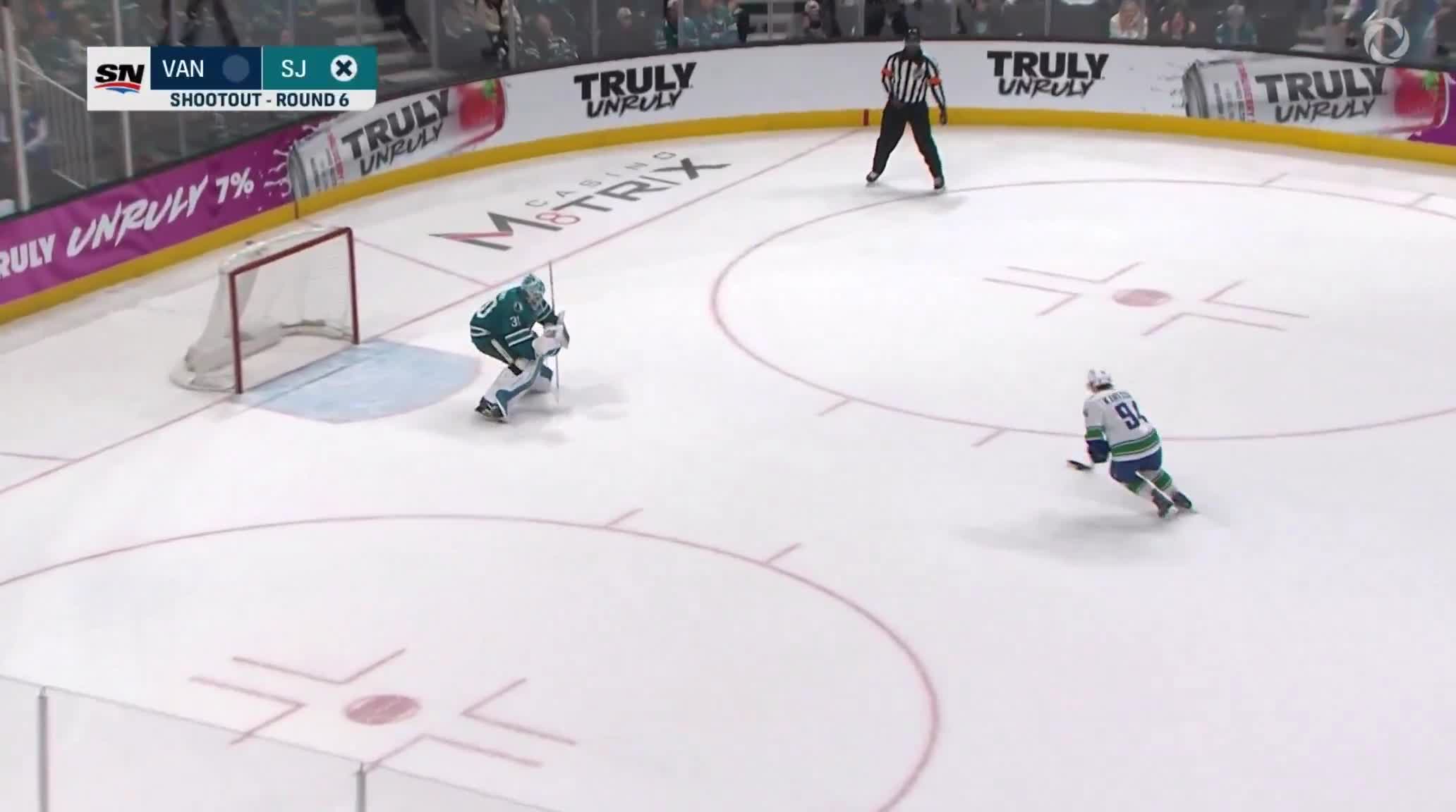 Linus Karlsson WINS IT in the shootout and the CANUCKS steal a HUGE extra point from the Sharks