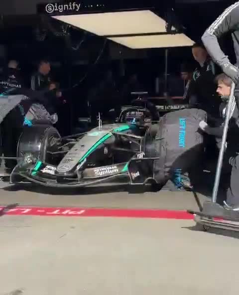 Kimi Antonelli is on track today at the Nürburgring.