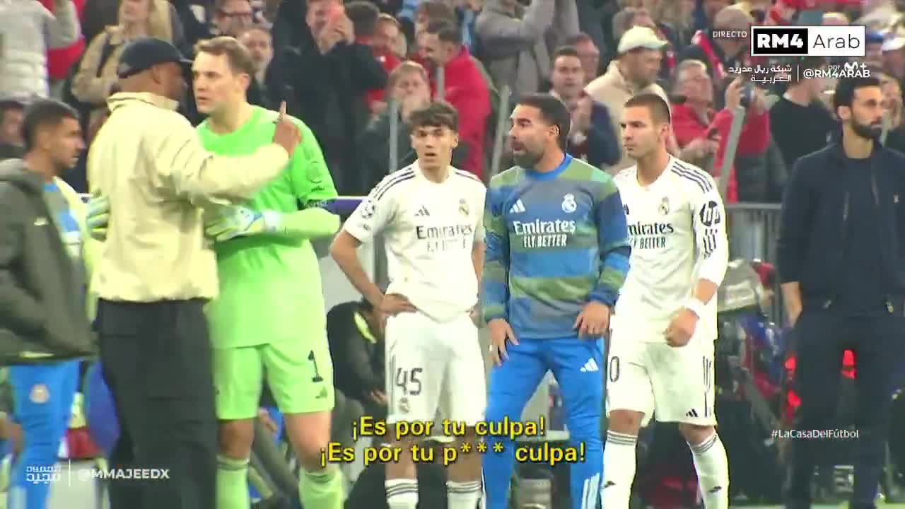 Dani Carvajal to the referee