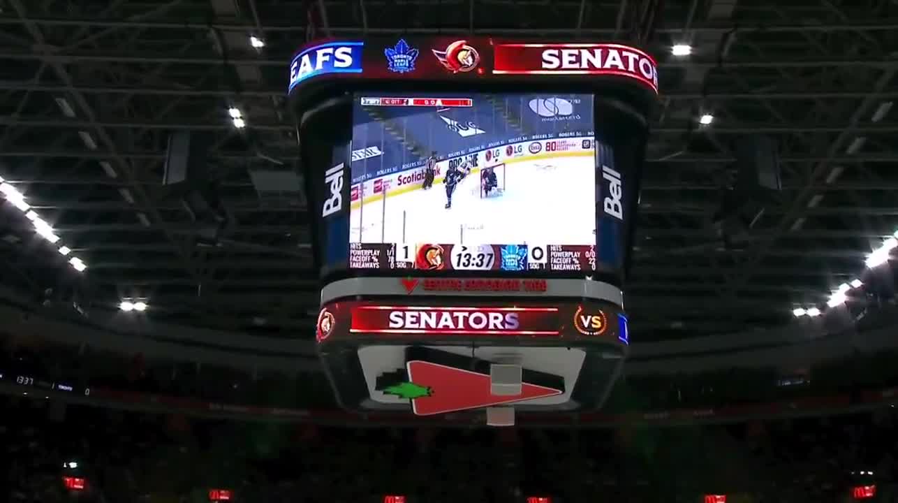 The Ottawa Senators honoured Leafs play-by-play announcer Joe Bowen by showing a bunch of his calls of Sens goals over the past few seasons on the jumbotron