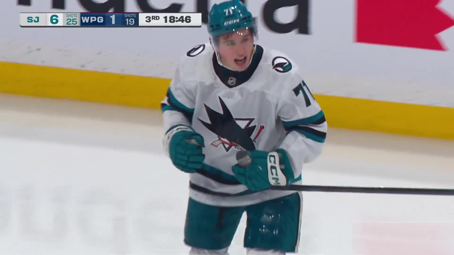 The bench hit Mack with the water spray celebration