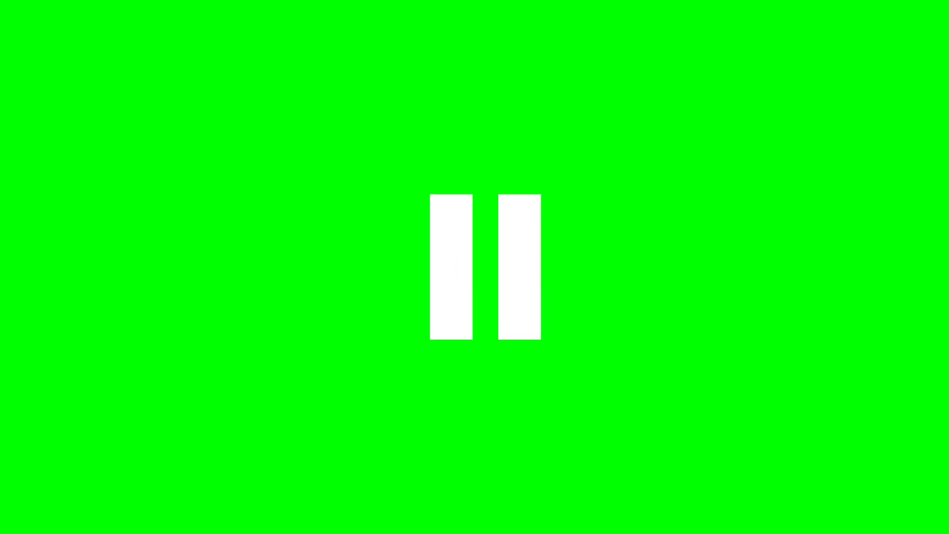 play and pause effect green screen animation ✨