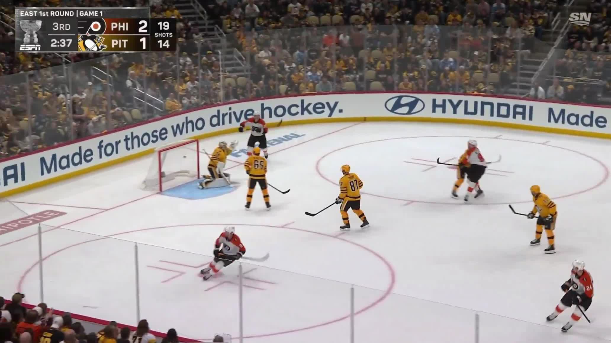 Porter Martone scores a beautiful goal in his Stanley Cup Playoffs debut