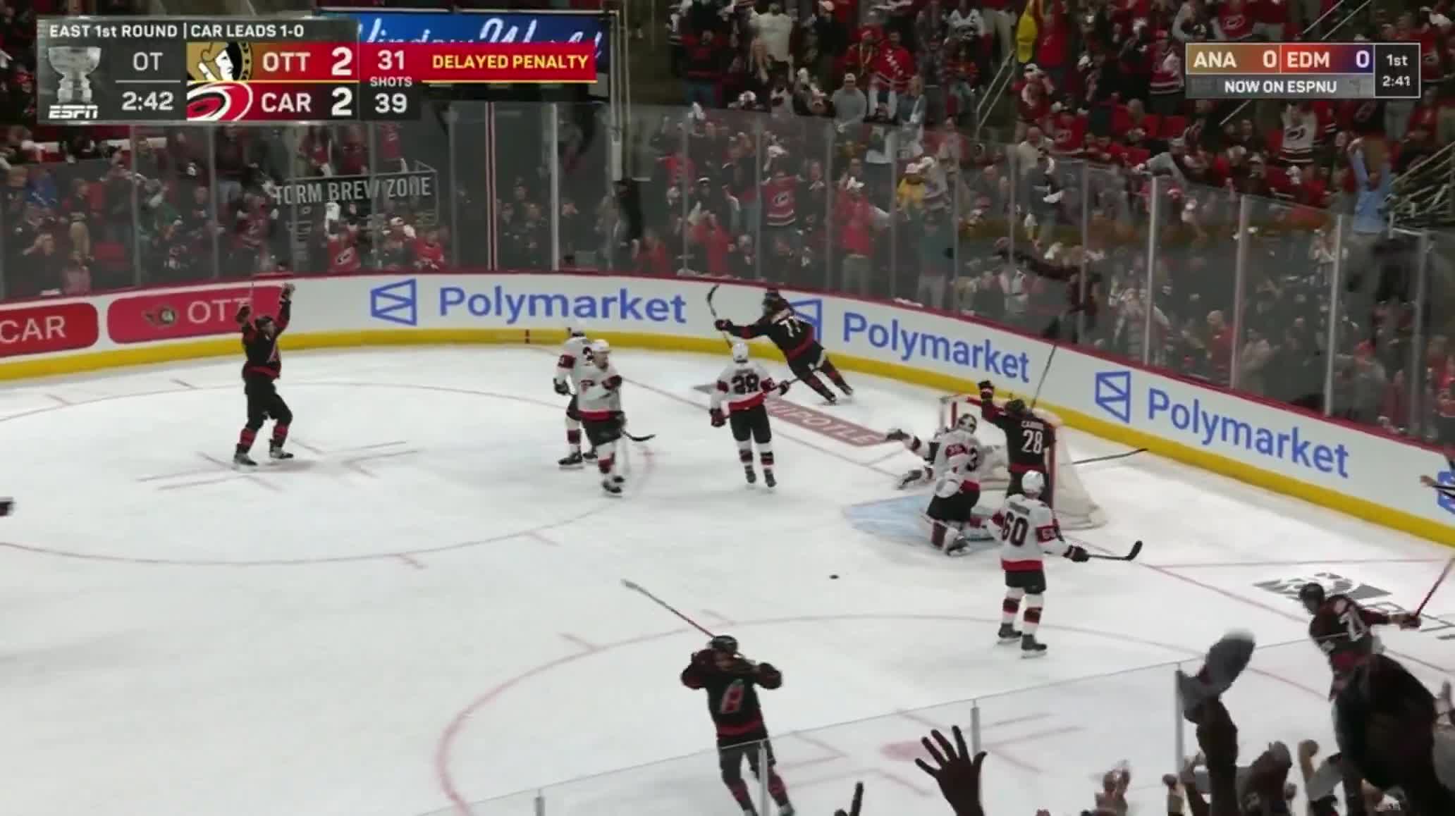 MARK JANKOWSKI WINS IT FOR THE CANES IN OVERTIME