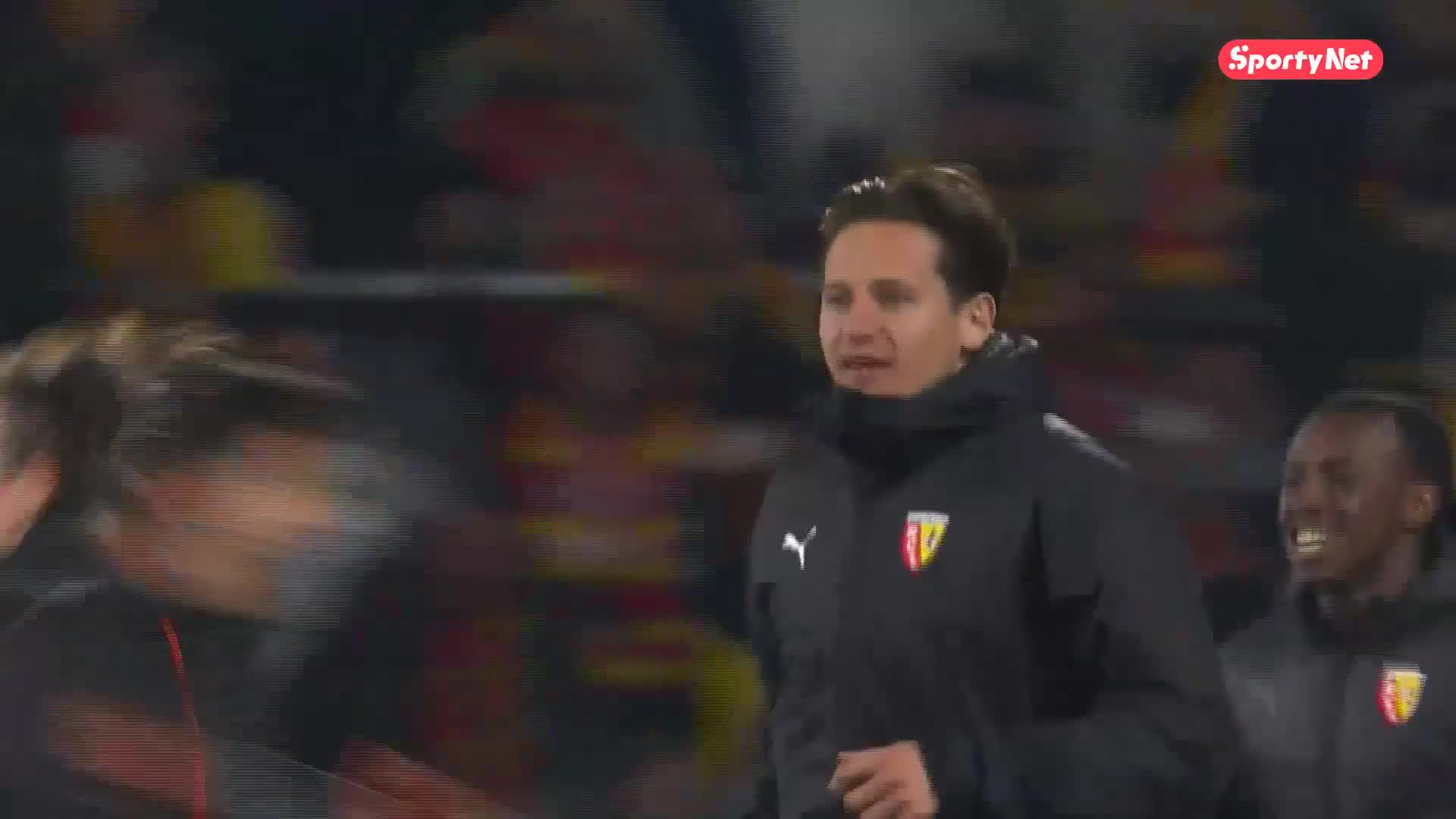 Lens fans invaded the pitch after the team reached the Coupe de France final for the first time in 28 years.