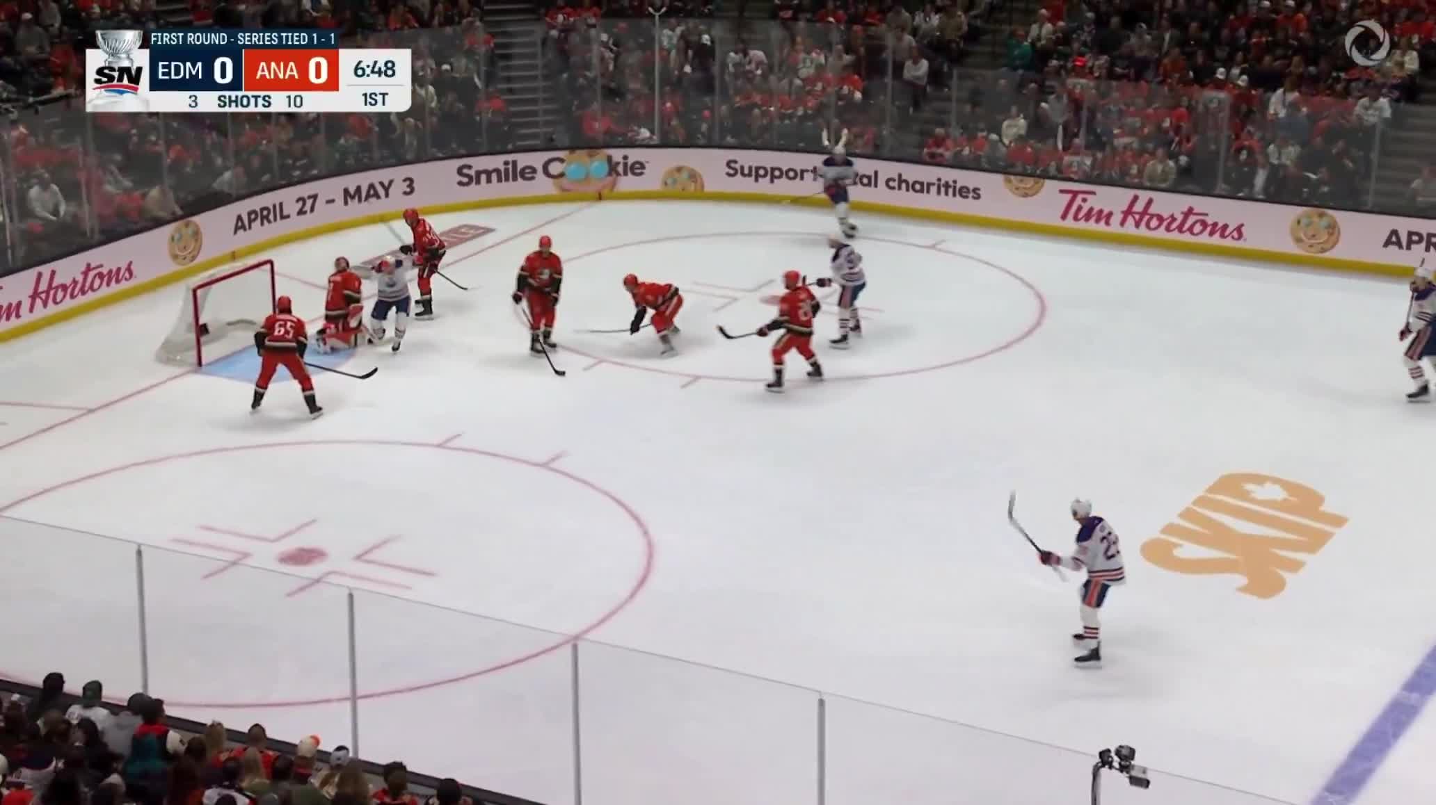 VASILY PODKOLZIN OPENS THE SCORING FOR EDMONTON