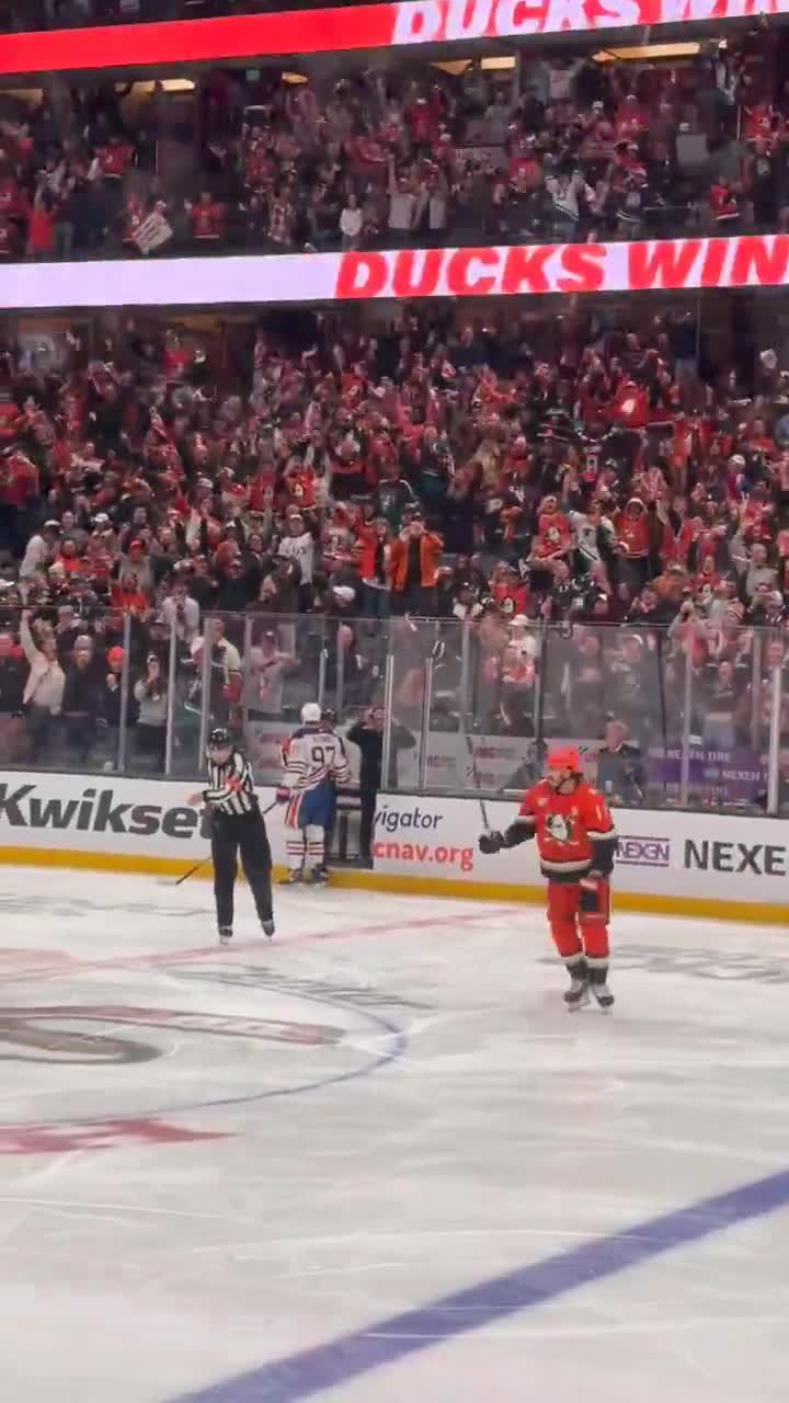 Connor McDavid after the Ducks' final goal was ruled good in OT