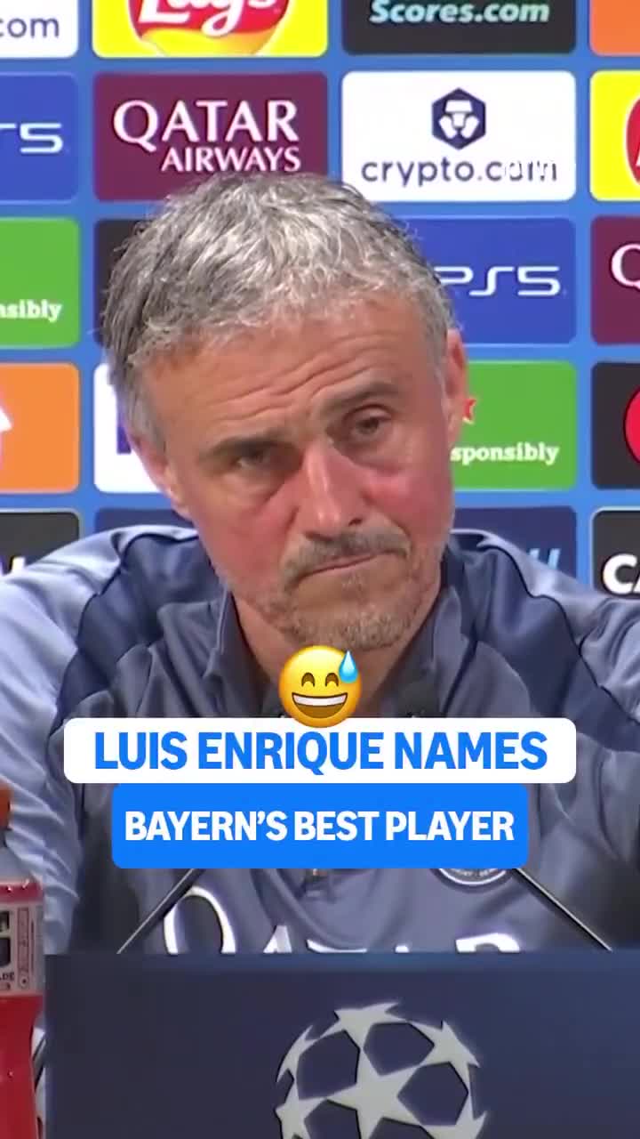 Luis Enrique's response when asked about Bayern's most important player