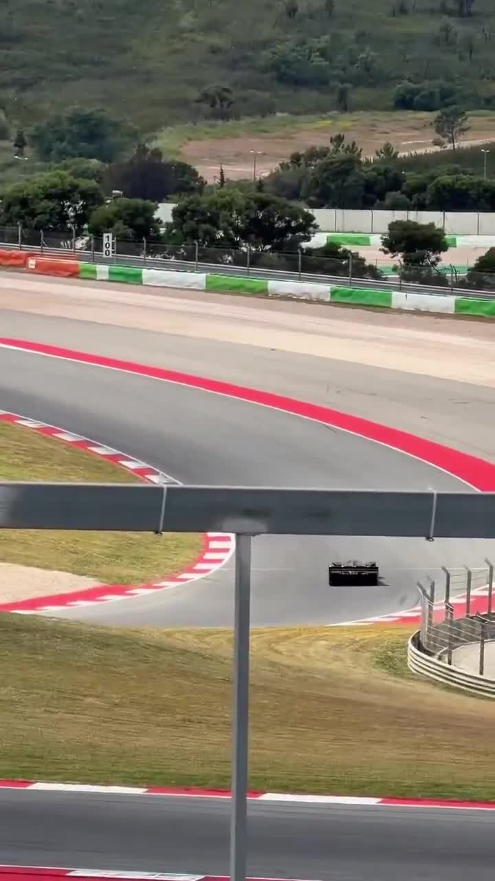 The “Batmobile” of Aston Martin F1 Team was spotted in Portimão while completing a lap.