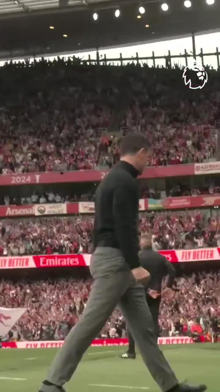 Arteta’s reactions to Arsenal goals