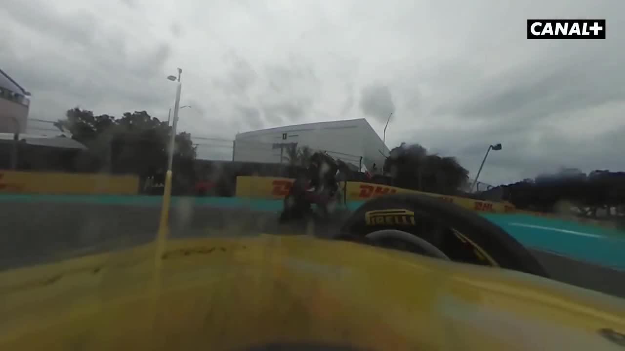 Pierre Gasly's stunning barrel roll seen from Liam Lawson and the Frenchman's 360 camera