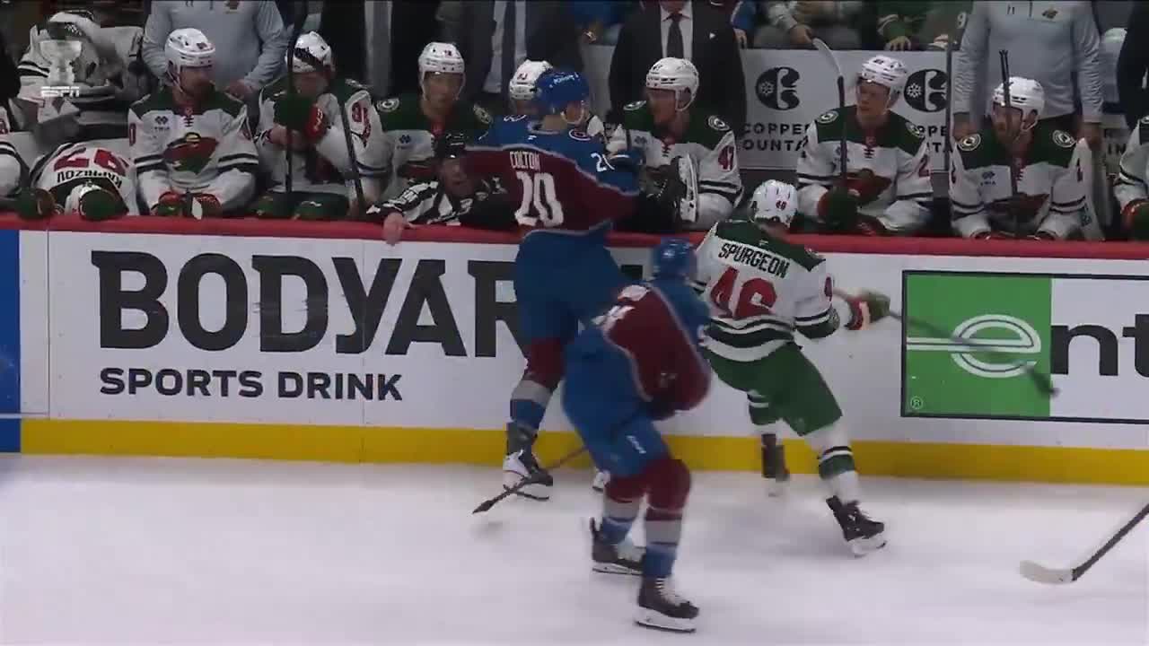 you've seen refs get hit, and guys get hit into benches... now you've seen a ref get hit into the bench