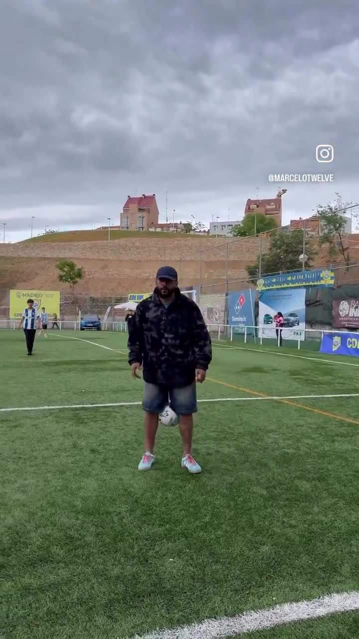 Marcelo's first touch.