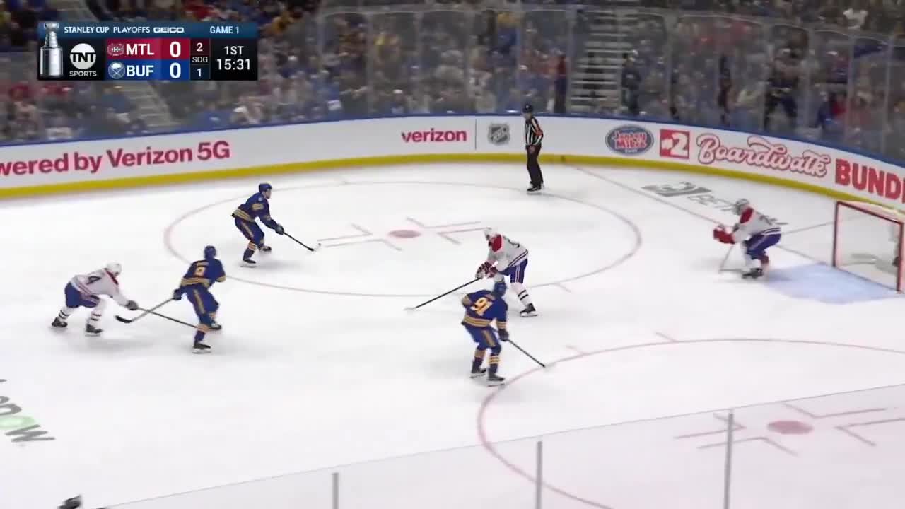 Benson sets up Doan, and the Buffalo Sabres take an early 1–0 lead