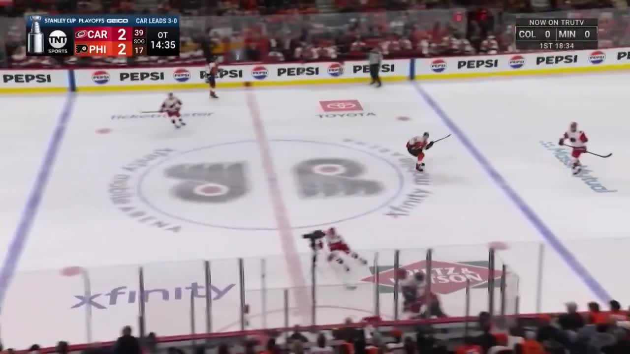 JACKSON BLAKE ENDS IT IN OVERTIME, CAROLINA SWEEPS PHILLY AND IS HEADING TO THE ECF AGAIN!!