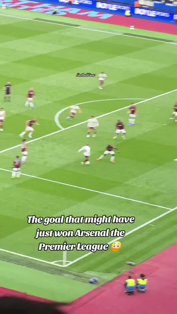 Leandro Trossard's goal against West Ham United (fan angle)