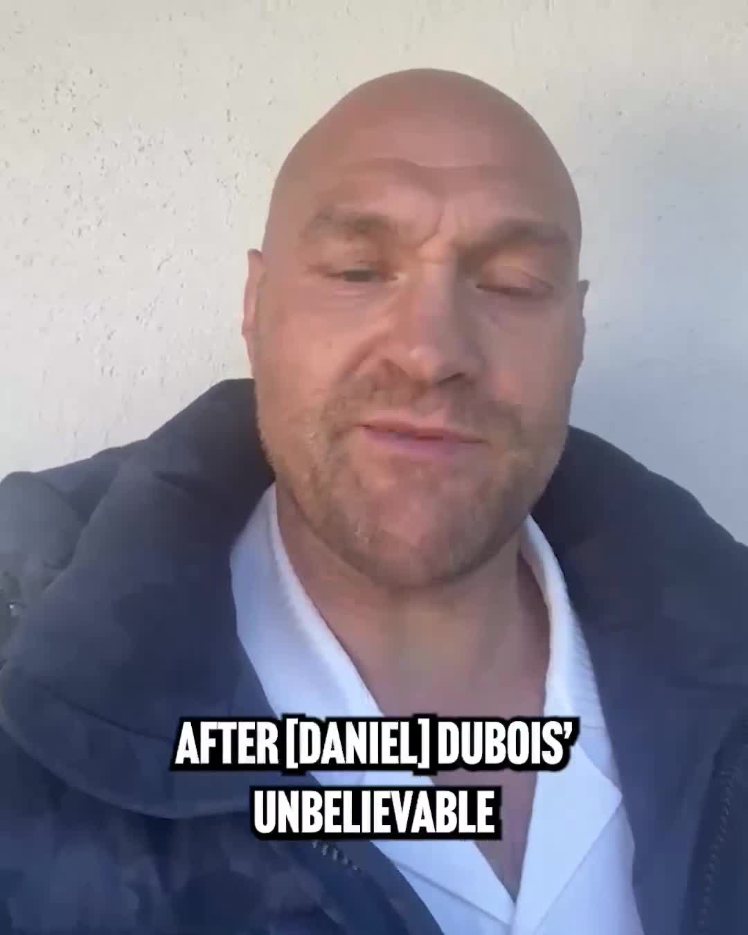 Tyson Fury takes aim at Anthony Joshua following Daniel Dubois' victory over Fabio Wardley last night