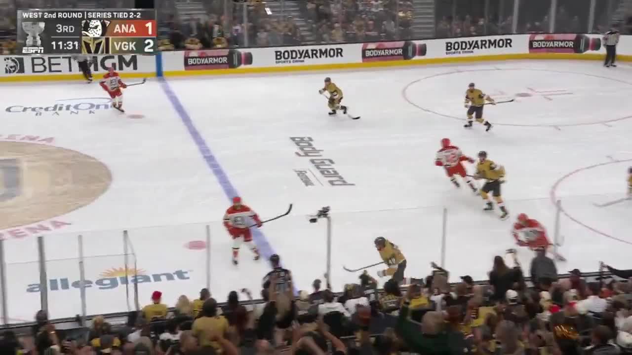 Ivan Barbashev with a massive hit on Zachary Viel