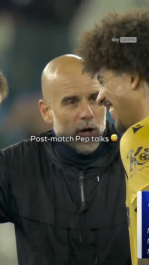 Pep Guardiola’s reaction to the Crystal Palace F.C. players after the match