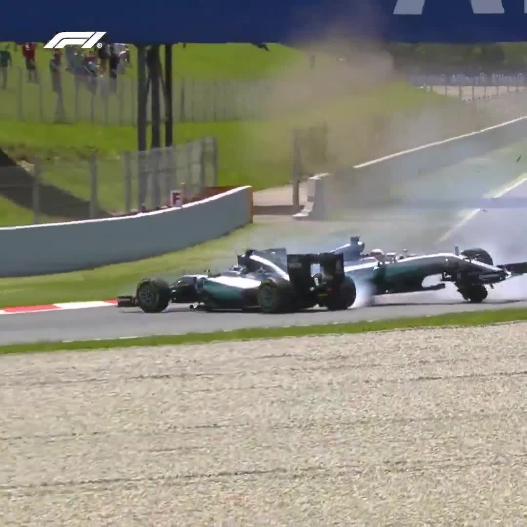 On this day 10 years ago, Lewis Hamilton and Nico Rosberg collided on the opening lap in Barcelona