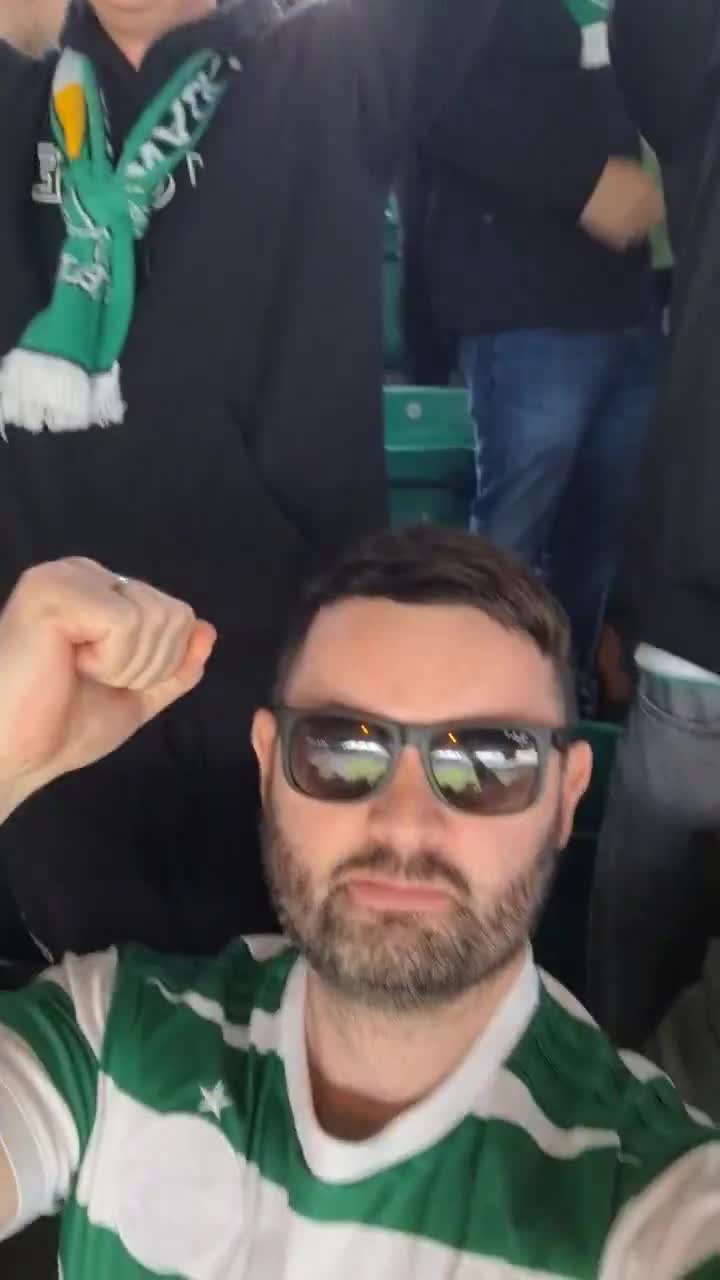 The scenes at Celtic Park from the stands.