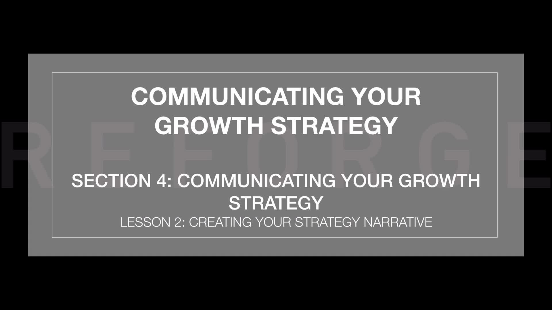Growth Strategy - Communicating Your Growth Strategy(9)