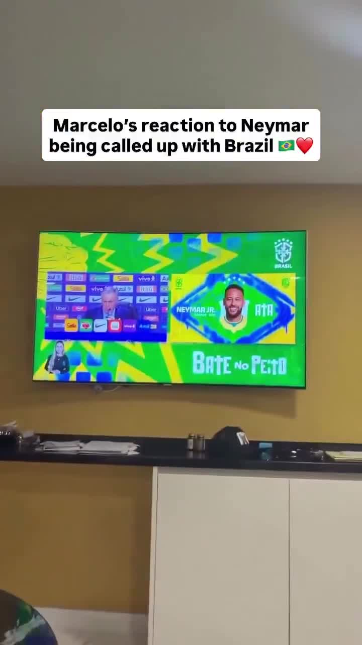 Marcelo’s reaction to Neymar being called up to Brazil’s squad for the 2026 World Cup