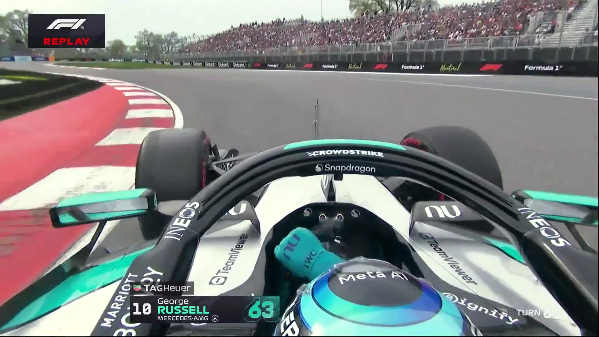 This is the small but costly moment which cost Russell his first Q3 lap