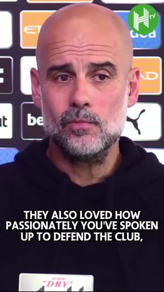 Pep Guardiola’s reaction when asked if he would return to Manchester City to speak about the 115 charges once a final verdict is reached