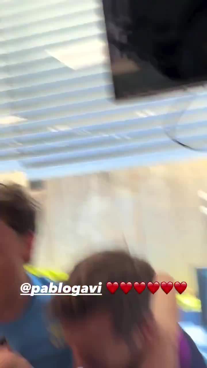 Gavi’s reaction after learning he had been called up for the World Cup