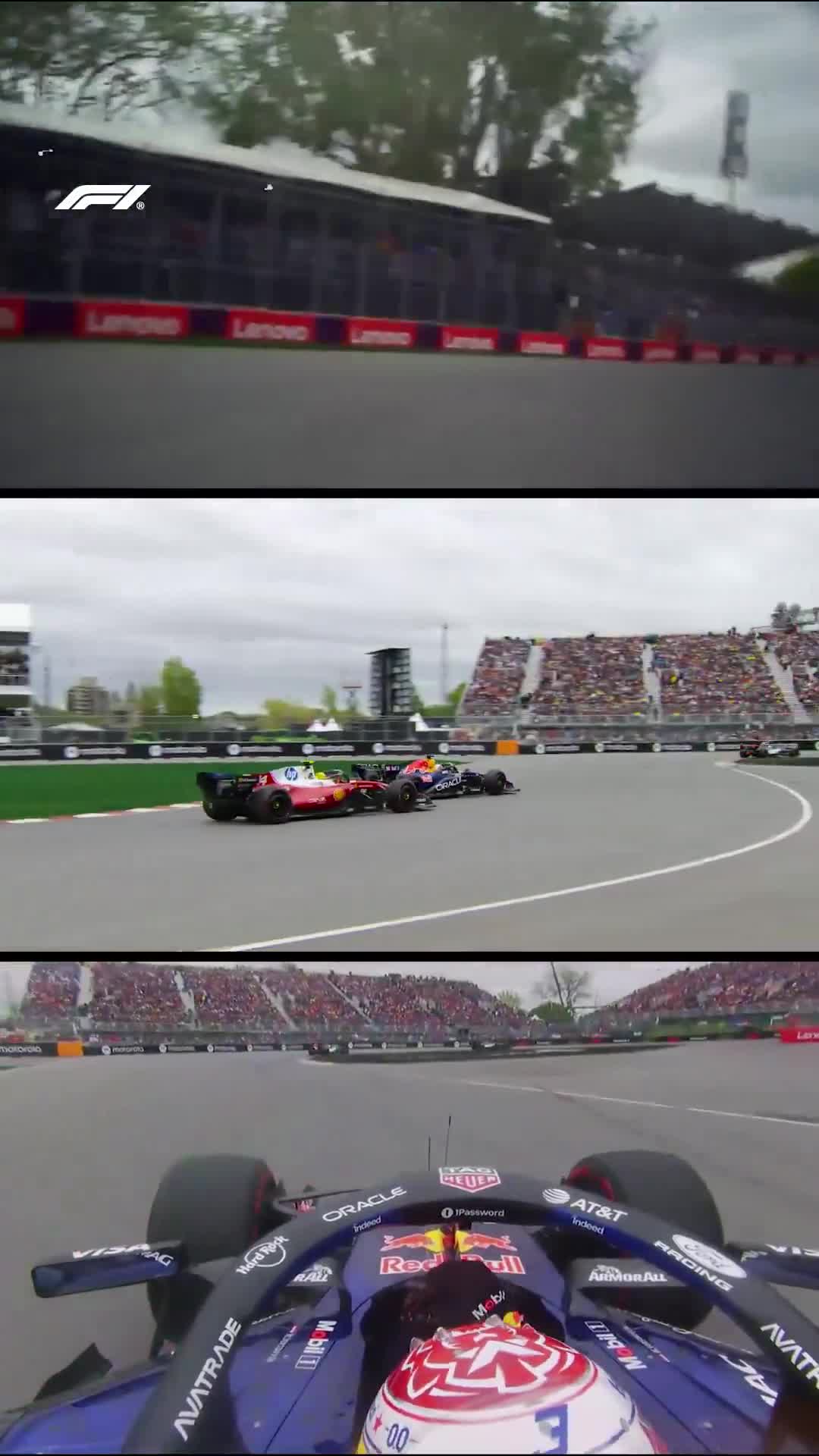 Max and Lewis trade places at Turn 1. Great racing between the two drivers