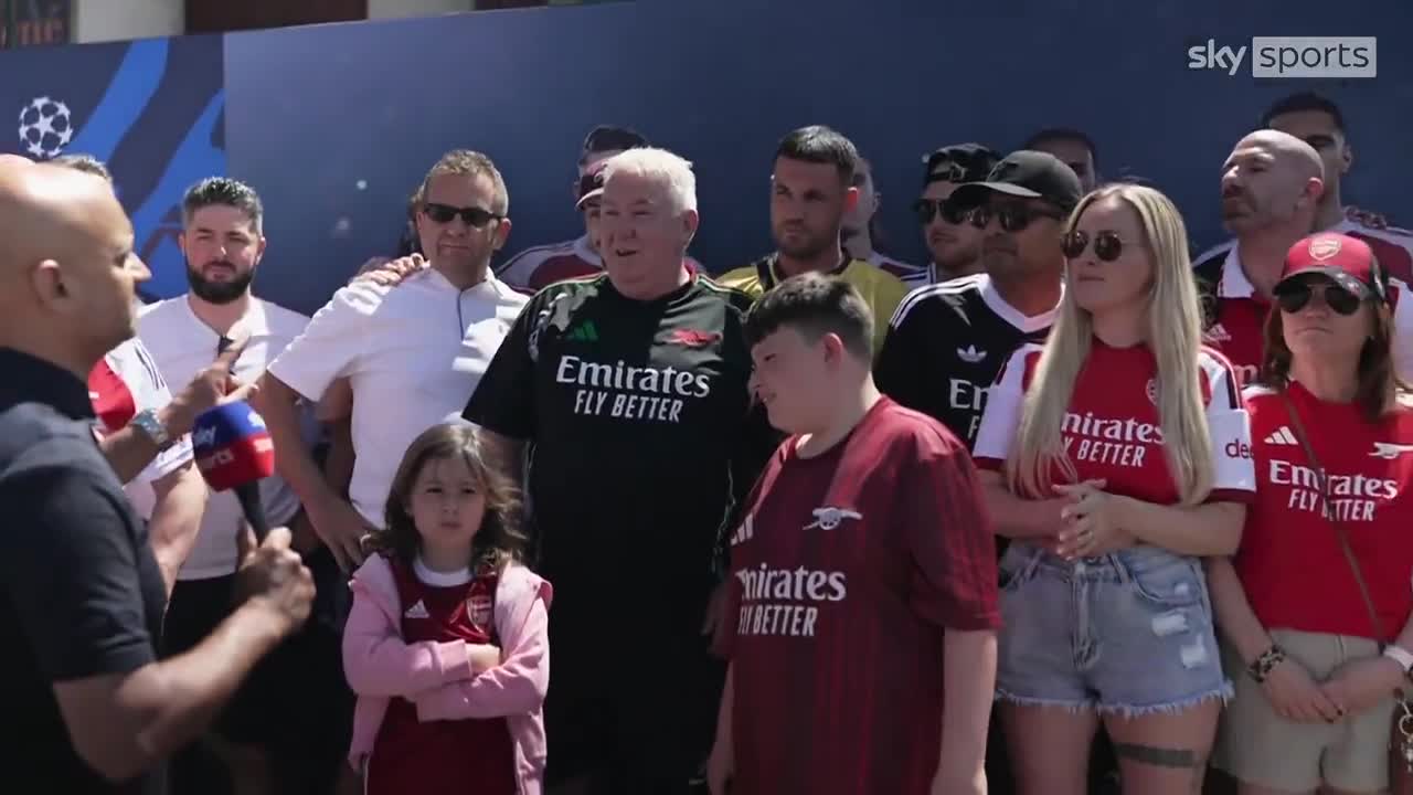 Arsenal fans in Budapest are feeling confident ahead of tomorrow's Champions League final vs PSG