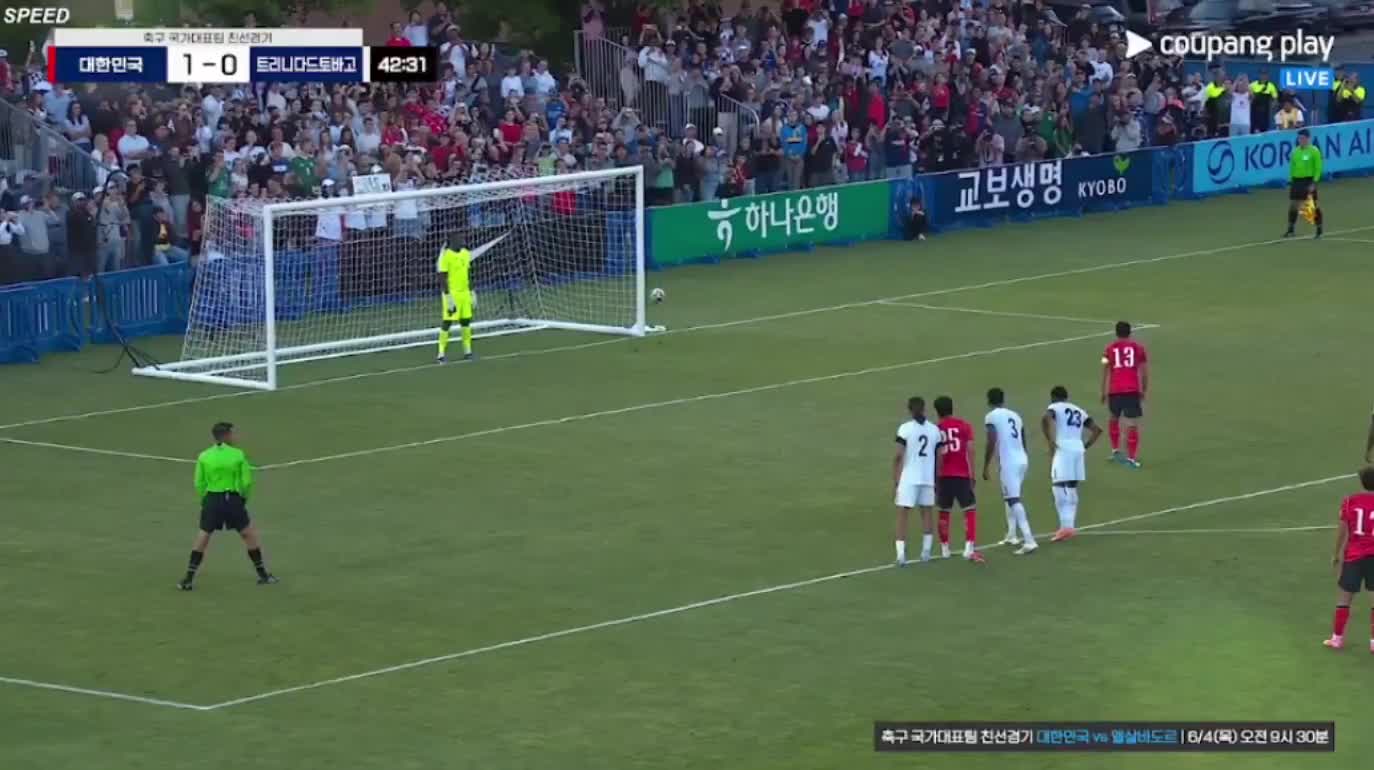 Korea Republic 2- 0 Trinidad and Tobago - Son Heung-Min 43' (P)